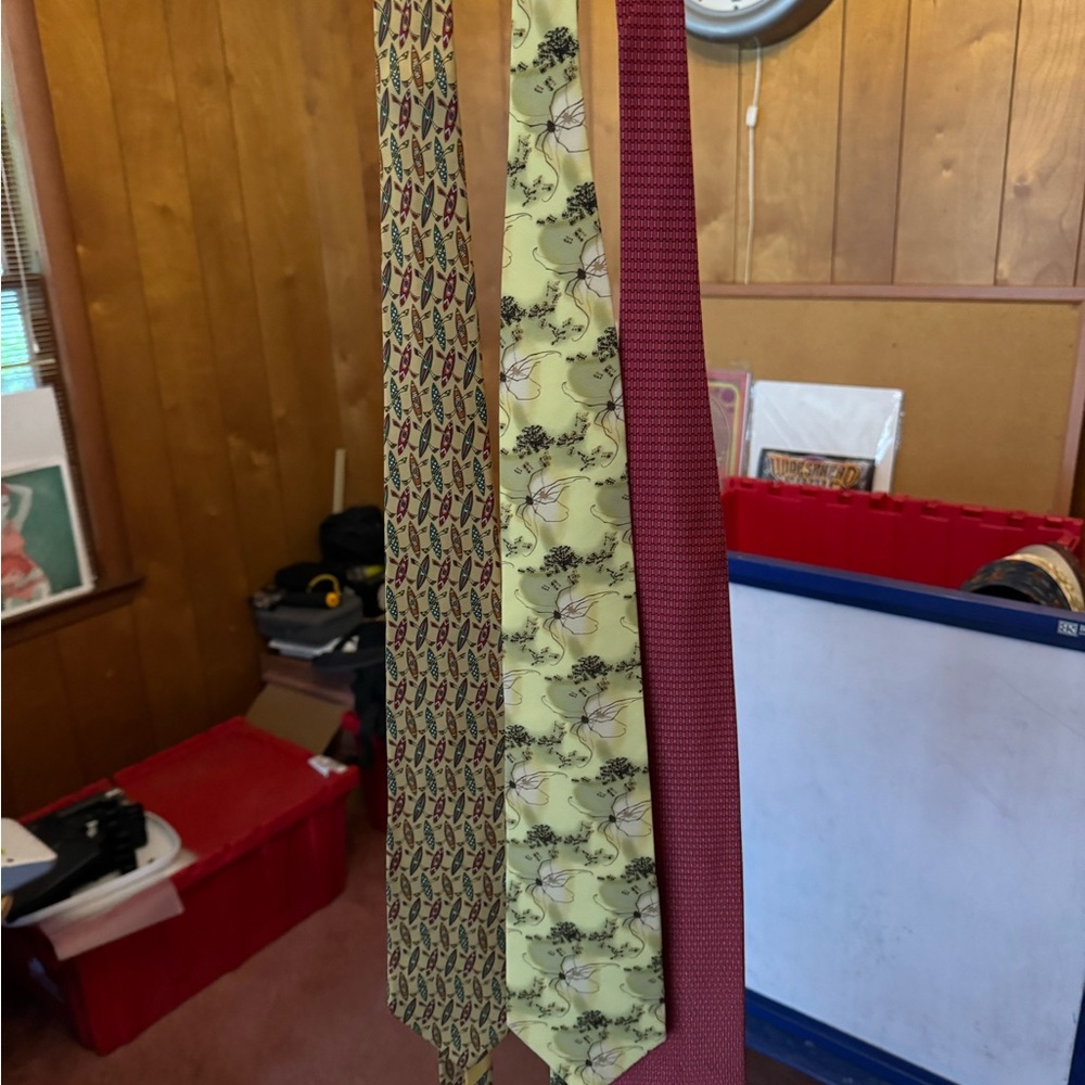 Designer silk ties 10/10 condition